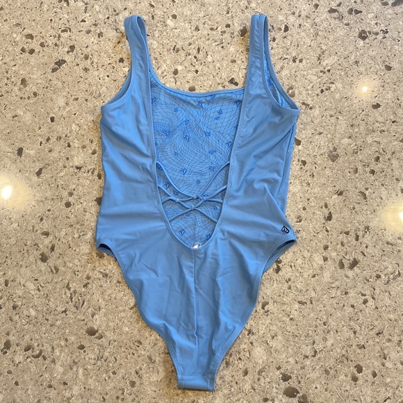 Volcom Light Blue One Piece Swimsuit Size Medium - Picture 2 of 4